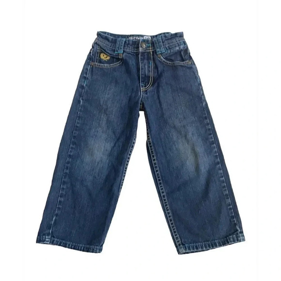 Phat Farm little boys’ straight leg embroidered jeans, boys size 4 - Picture 5 of 9